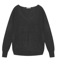 Load the image into the gallery viewer, Esisto summer cashmere jumper V-neck long sleeve
