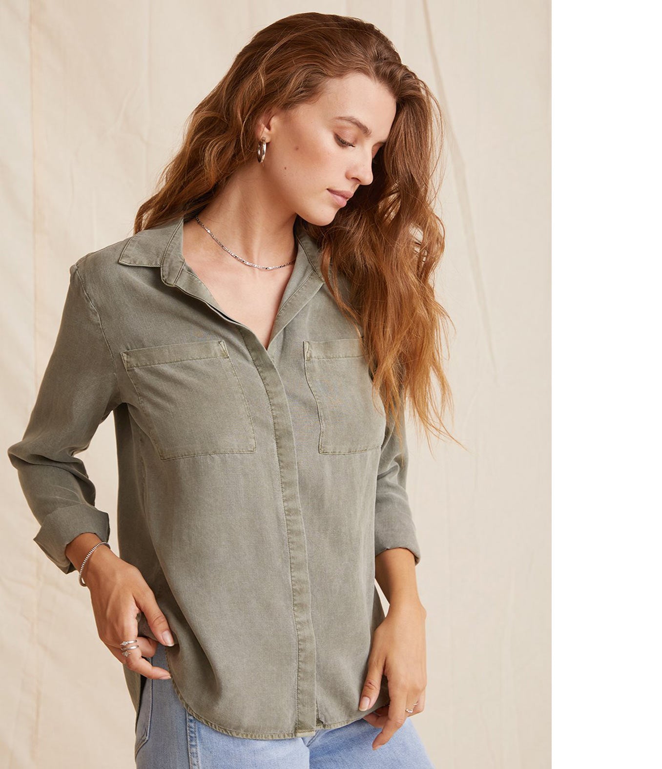 Bella Dahl Bluse Two Pocket Classic Cashmere Fashion